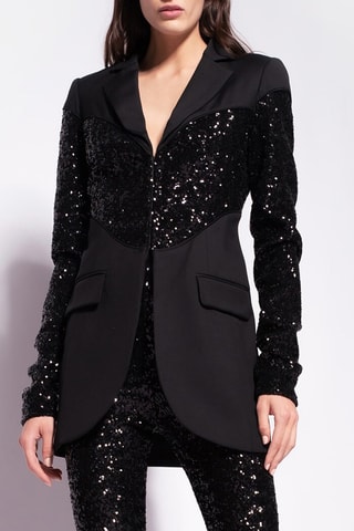 Veste en cuir d'agneau - Noir