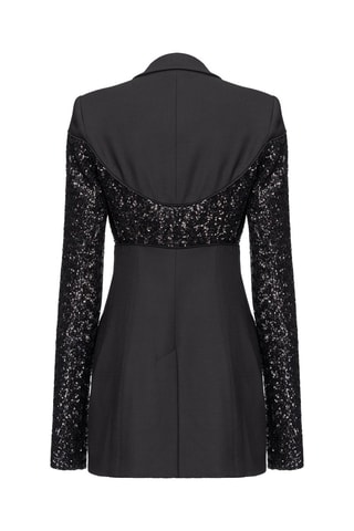 Veste en cuir d'agneau - Noir