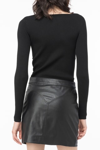Wollen Top - Zwart