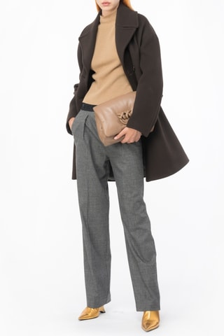 Wollen en Kasjmier Top - Beige