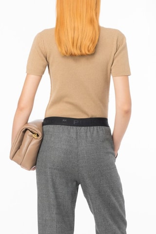 Wollen en Kasjmier Top - Beige