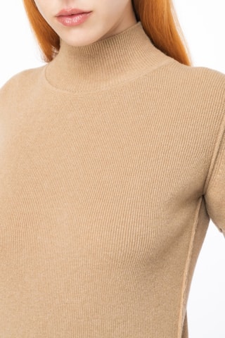 Wollen en Kasjmier Top - Beige