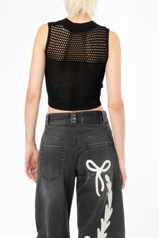 Mouwloze top - Zwart