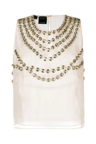 Zijden Top - Beige