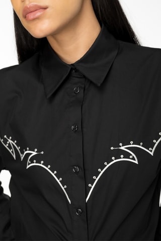 Blouse-jurk - Zwart