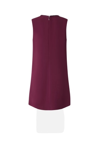 Trapezium Jurk - Bordeauxrood