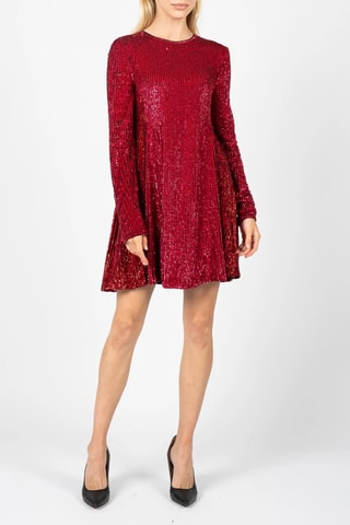 Trapezium Jurk - Rood