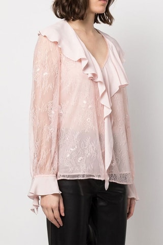 Zijden Top- Roze