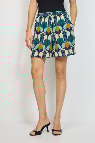 Short. Pauwblauw en Turquoise
