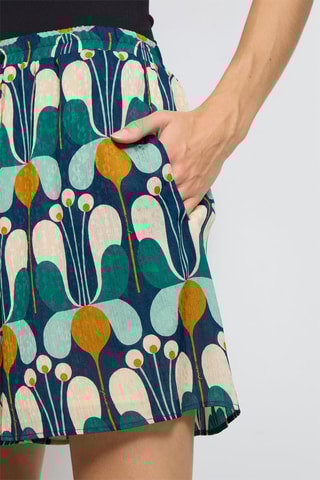 Short. Pauwblauw en Turquoise