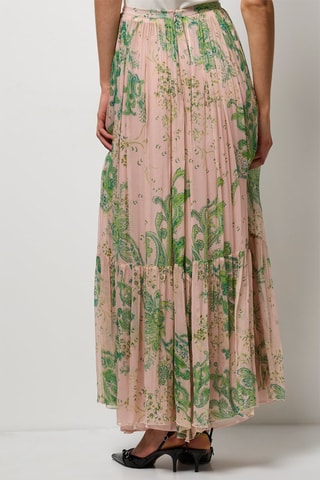 Lange Jurk Hoge Taille- Roze