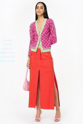Lange Linnen Rok - Rood