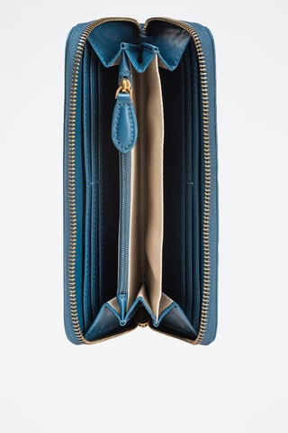 Leren Portefeuille - Blauw