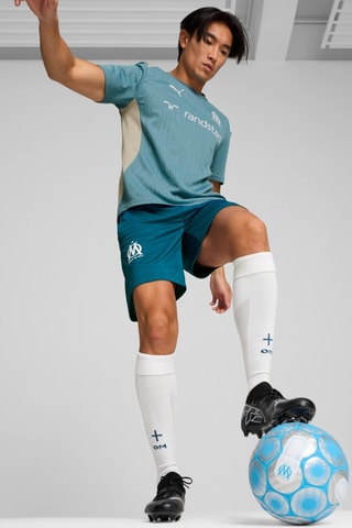 Short de football Olympique de Marseille - Bleu canard