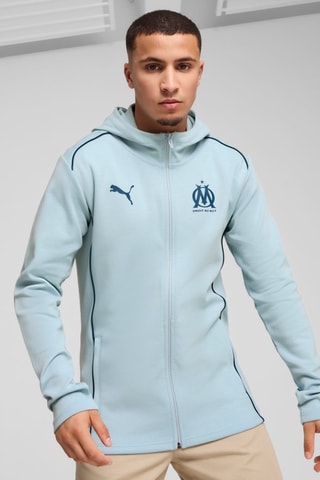 Veste à capuche Olympique de Marseille - Turquoise