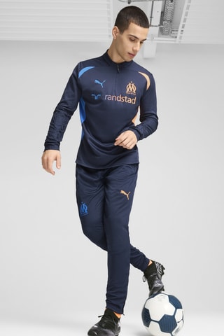 Pantalon d’entraînement Olympique de Marseille - Bleu marine et orange fluo