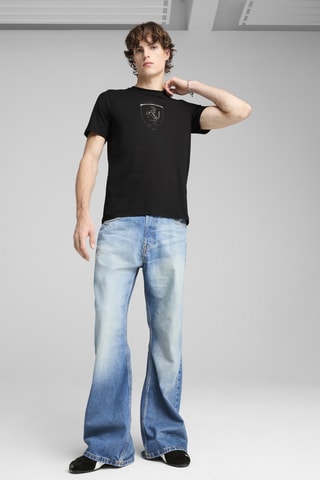 T-shirt regular Ferrari - Noir
