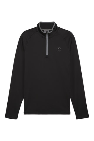 Pull polaire de golf Waffle - Noir
