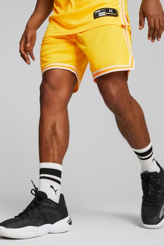 Short de basketball Hoops Team Game - Jaune