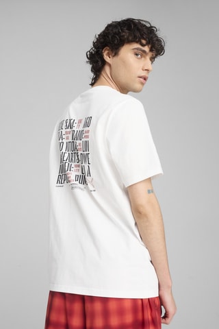T-shirt regular Road to unity - Blanc