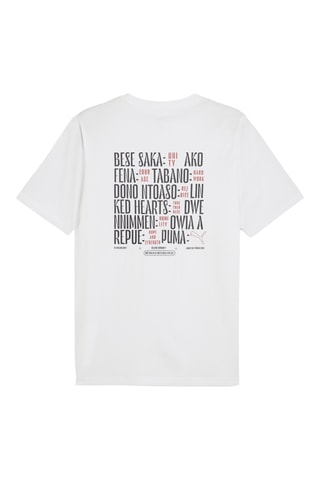 T-shirt regular Road to unity - Blanc