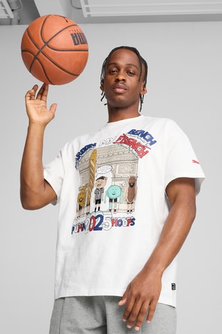 T-shirt regular Paris Pardon my French - Blanc