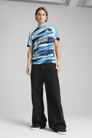 Maillot Olympique de Marseille Faster - Ciel et gris clair