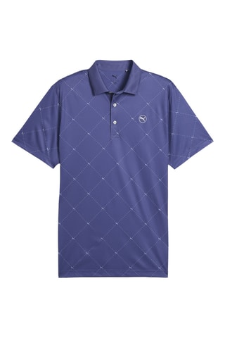 Polo de golf Pure 2.0 Argyle - Bleu marine