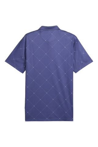 Polo de golf Pure 2.0 Argyle - Bleu marine