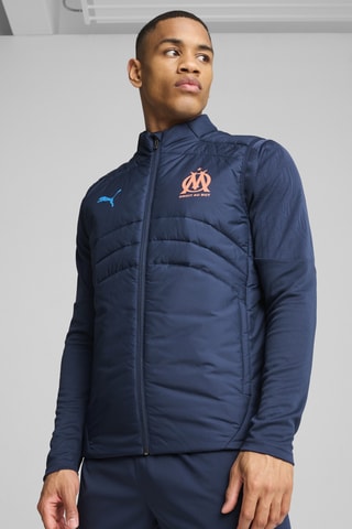 Doudoune sans manches Olympique de Marseille - Bleu marine