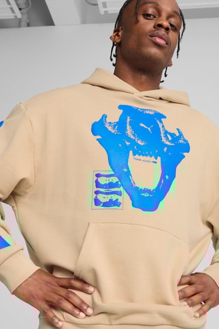 Sweat à capuche Ancient Roars - Beige