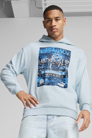 Sweat à capuche Olympique de Marseille - Bleu