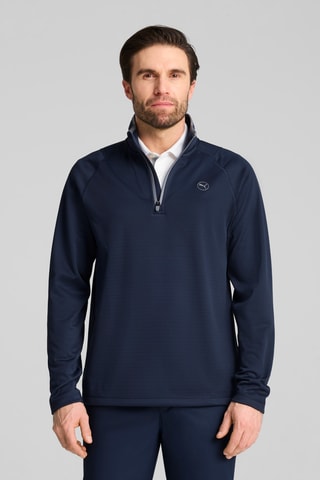 Veste polaire de golf Waffle - Bleu marine