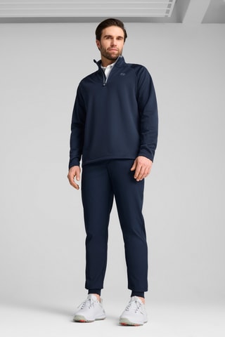 Veste polaire de golf Waffle - Bleu marine