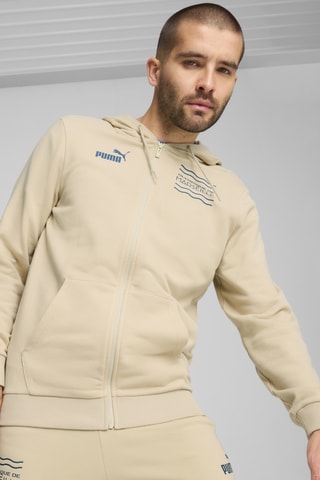 Sweat à capuche Olympique de Marseille - Ecru
