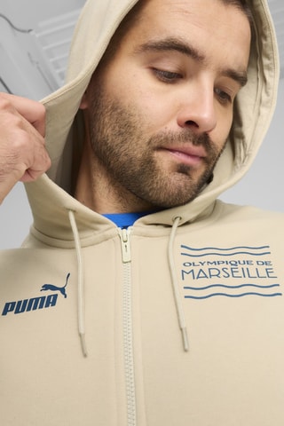 Sweat à capuche Olympique de Marseille - Ecru