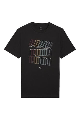 T-shirt regular Logo Lab - Noir