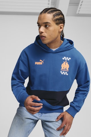 Sweat à capuche Olympique de Marseille - Bleu cobalt