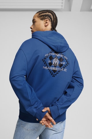 Sweat à capuche Olympique de Marseille - Bleu cobalt