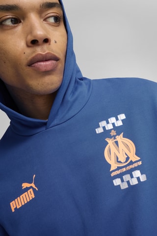 Sweat à capuche Olympique de Marseille - Bleu cobalt