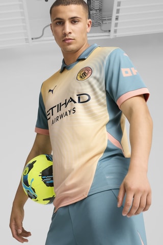 Maillot de football Manchester City FC - Rose et bleu
