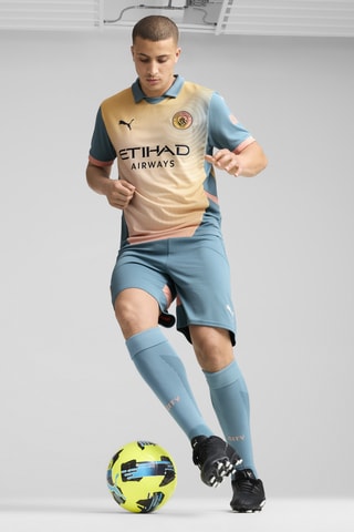 Maillot de football Manchester City FC - Rose et bleu