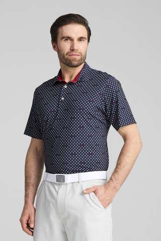 Polo de golf Mattr Burgh - Bleu marine
