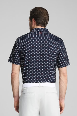 Polo de golf Mattr Burgh - Bleu marine