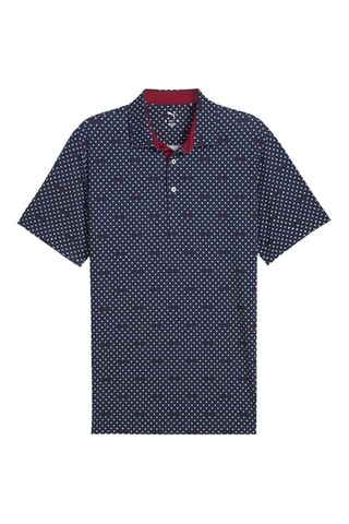 Polo de golf Mattr Burgh - Bleu marine