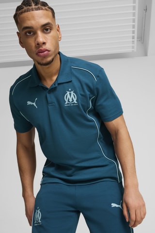 Polo regular Olympique de Marseille - Bleu canard