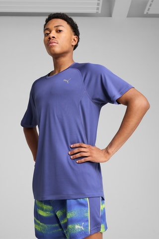 T-shirt de running M Run Velocity - Indigo