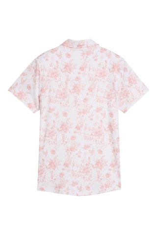 Polo de golf Cloudspun Toile - Blanc et rose