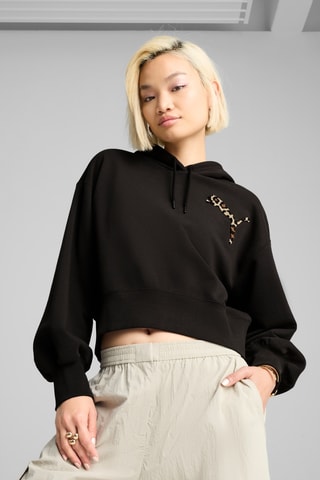 Sweat à capuche Leo Luxe - Noir