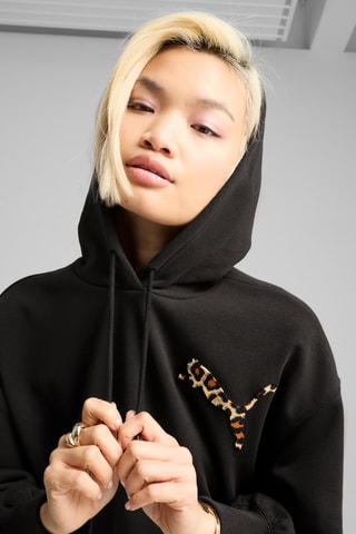 Sweat à capuche Leo Luxe - Noir
